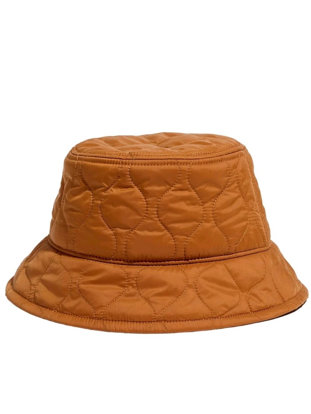 NEW MADEWELL WARM COFFEE QUILTED NYLON BUCKET HAT SIZE S/M S M NH394 - Picture 3 of 10